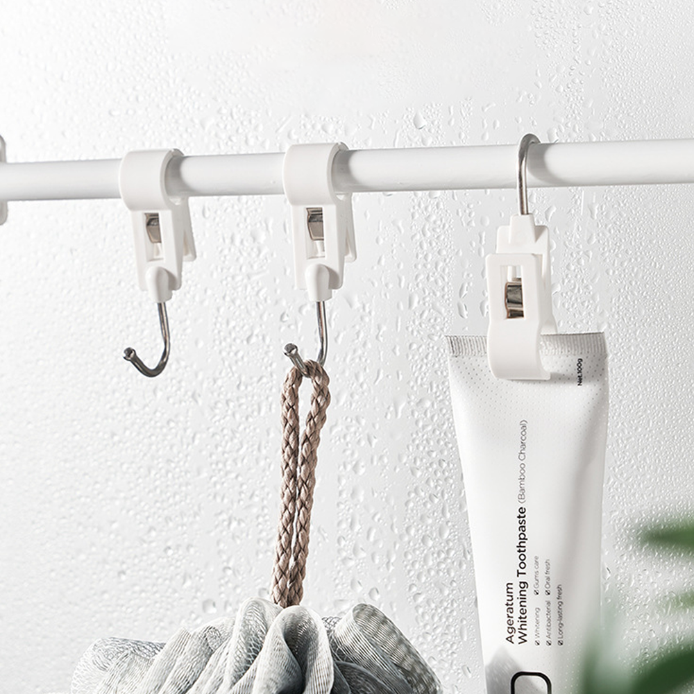 코드86 다용도 압축봉 집게 2type 후크 주방 행주 클립형 3P