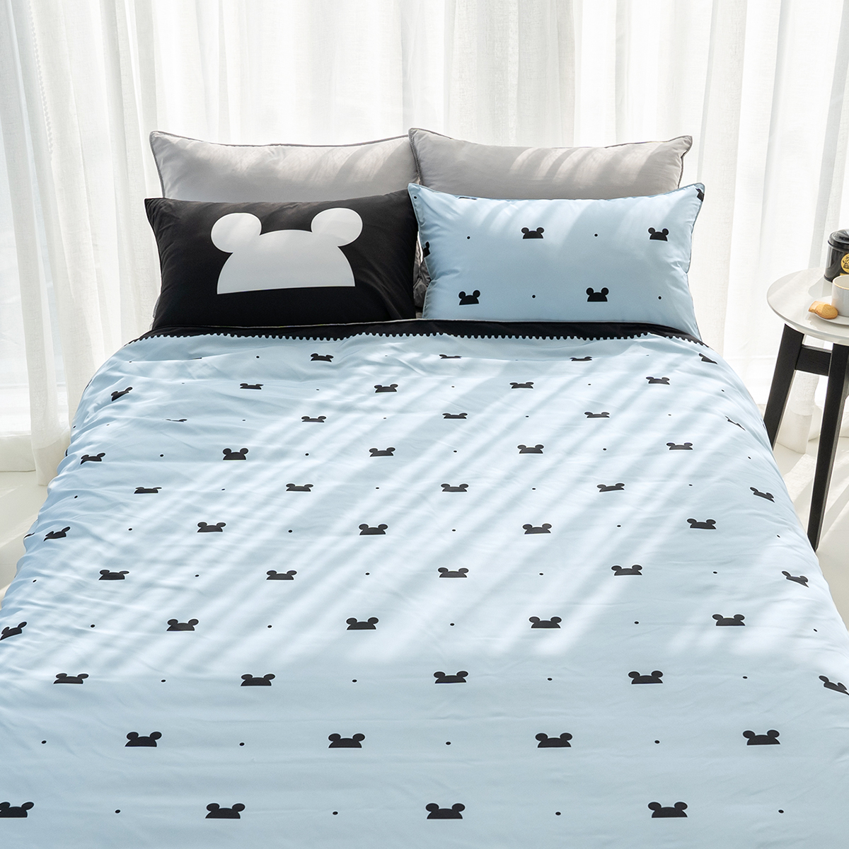 키덜트 취향저격 먼지없는 사계절 알러지케어 이불커버 베개세트 베어퐁 (곰돌이), S.SS(싱글.슈퍼싱글겸용)