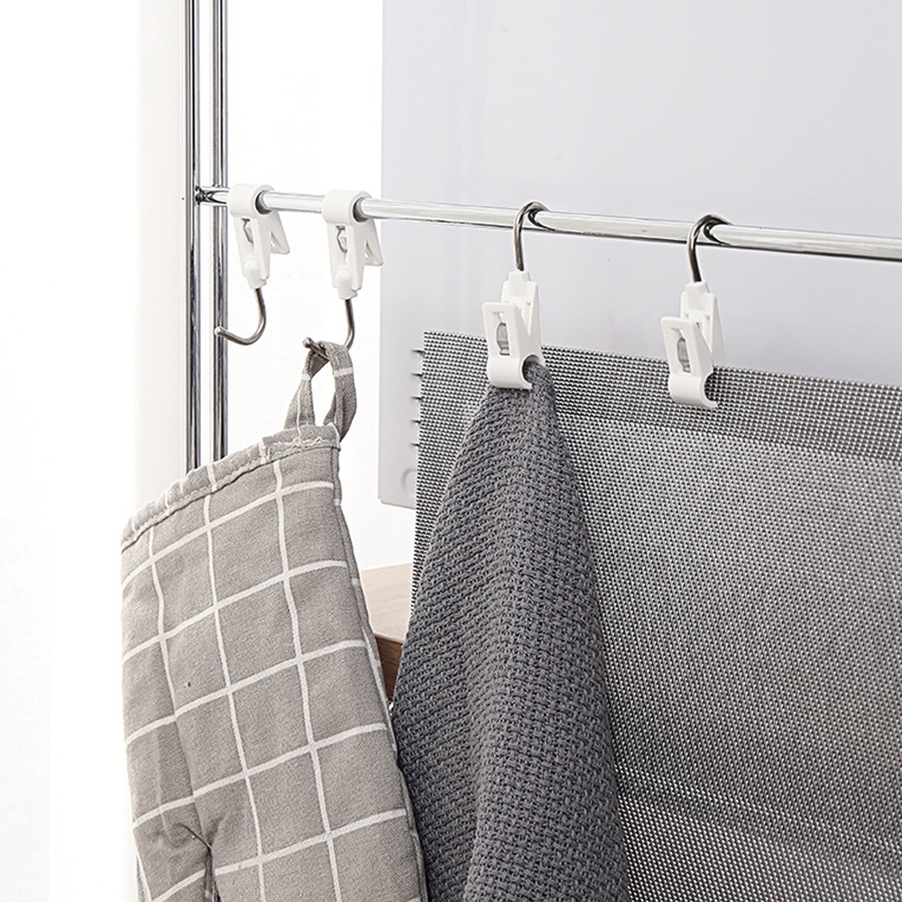 코드86 다용도 압축봉 집게 2type 후크 주방 행주 클립형 3P