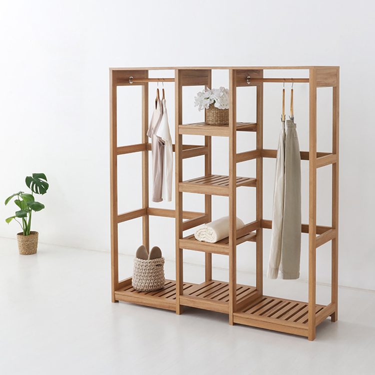 비나트 선반행거 WRM150140 +RODNEY 원목 옷걸이