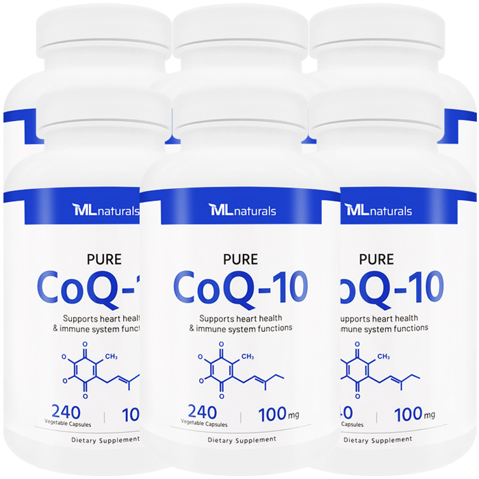 마이라이프내추럴스 퓨어 코큐텐 100mg 알약 240캡슐, 6개 - 메인 이미지