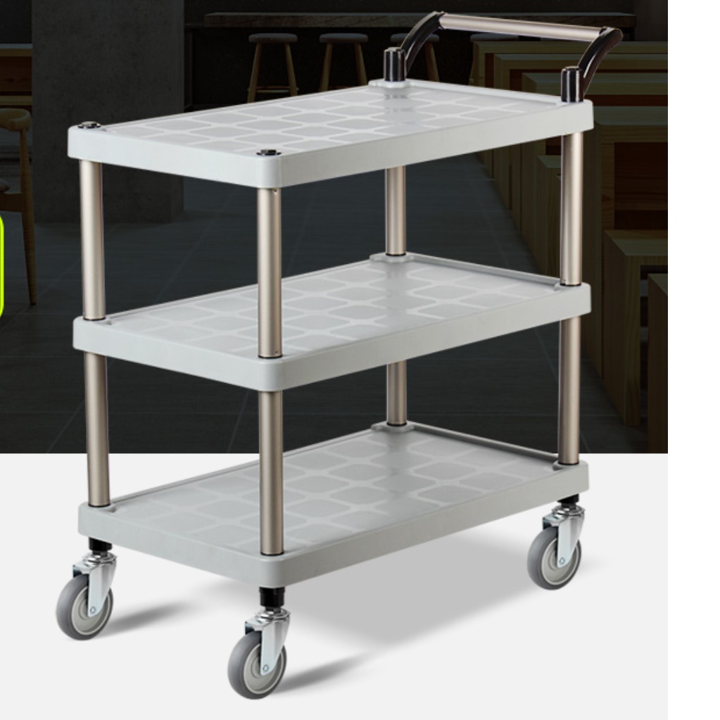 플라스틱 대차 업소용 핸드카 식당용 카트 PP 중 청소용 카트