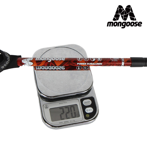 몽구스 컴팩트 4단 등산스틱 2개1세트 등산 지팡이 - 상세 이미지 5