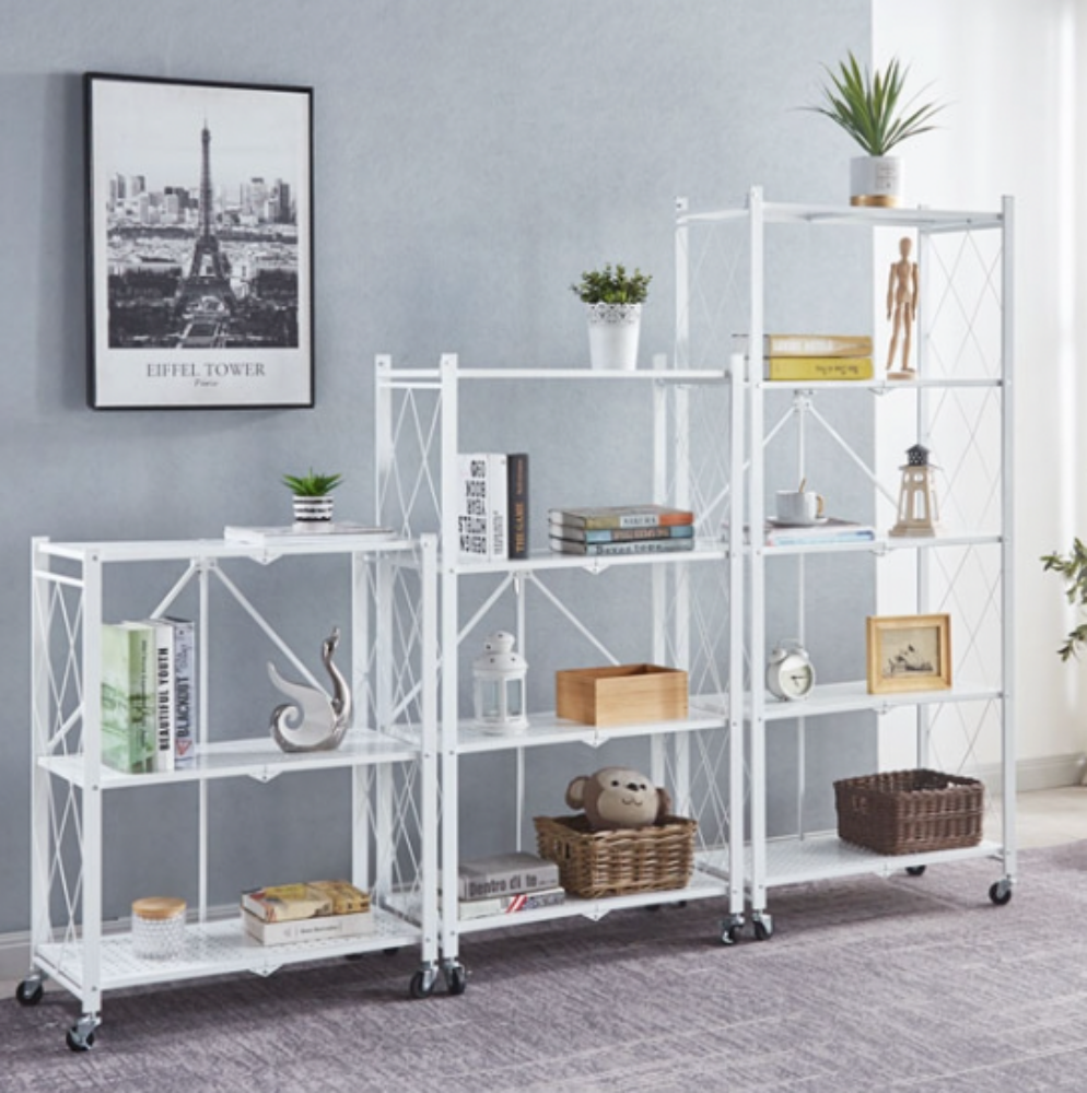 렌지대 전자렌지 선반 수납장 밥솥 다이 밥솥장 거치대 폴딩 5단