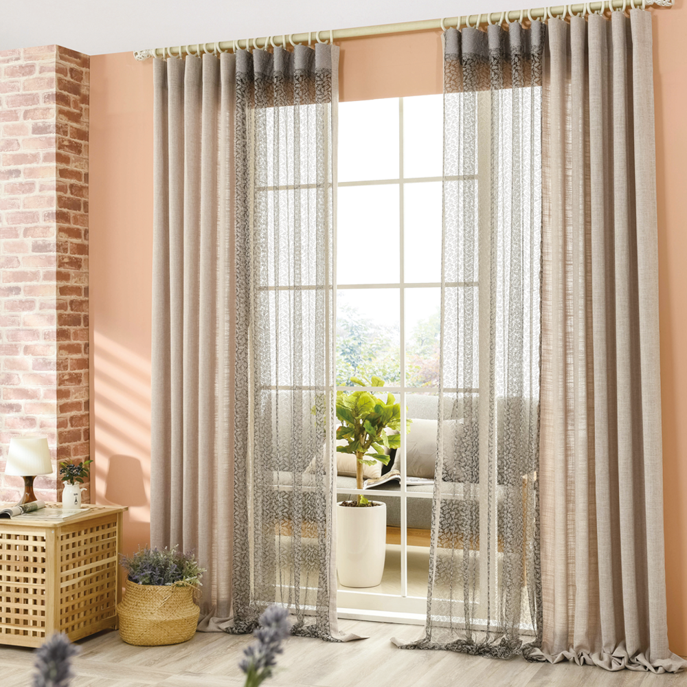 살랑공간 아카시아디자인 커튼 맞춤제작 2장구성 대형