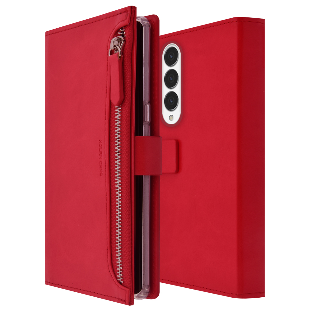 갤럭시 Z폴드4 지갑형 다이어리 휴대폰 케이스 블랙 - 상세 이미지 5