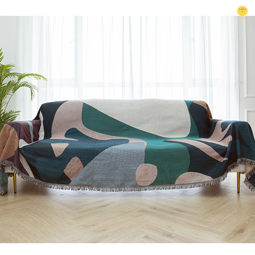 달떵 패턴a 쇼파 커버 덮개 깔개 커버링 패브릭 빈티지 감성 거실 블랭킷 180x130