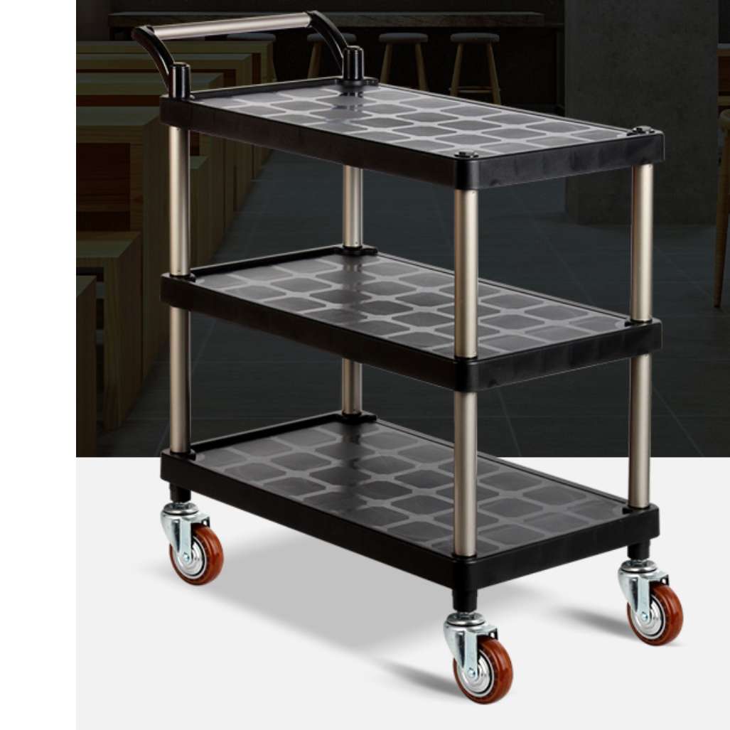 식당용 카트 업소용 핸드카 청소용 카트 블랙 중 플라스틱 대차