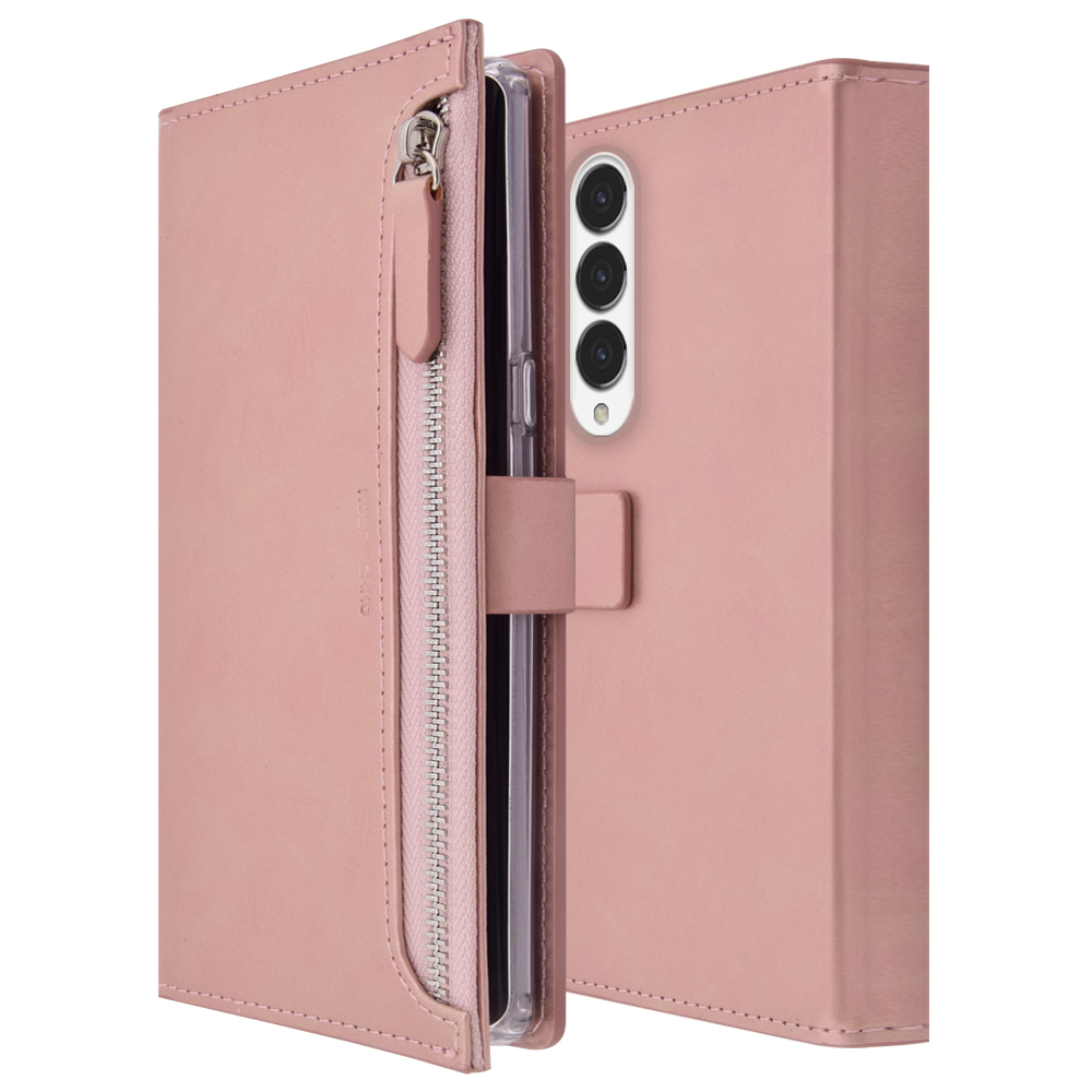 갤럭시 Z폴드4 지갑형 다이어리 휴대폰 케이스 블랙 - 상세 이미지 4