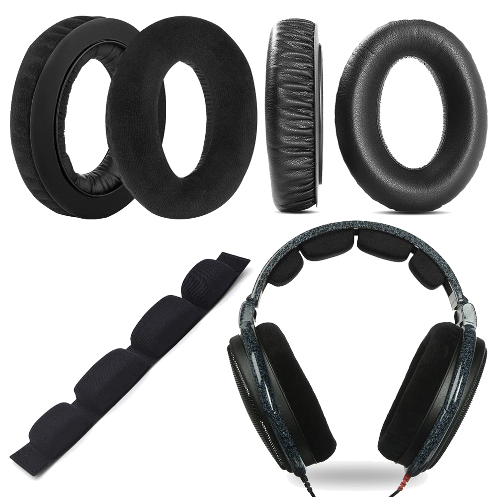 [호환] 젠하이저 HD600 이어패드 헤드폰 교체커버 솜쿠션 캡 플리스코튼 1쌍 - 상세 이미지 4