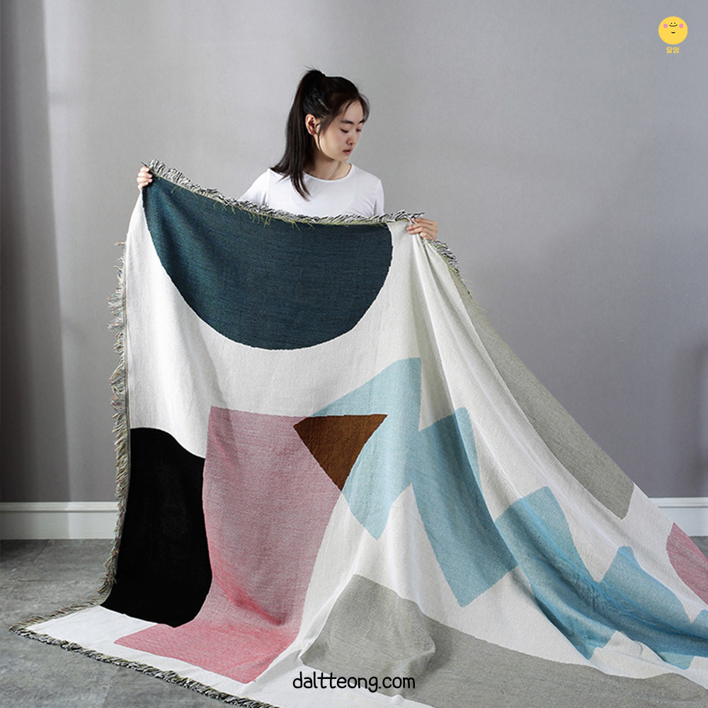 달떵 패턴a 쇼파 커버 덮개 깔개 러그 패브릭 2 3 4인용 커버링 블랭킷160x130