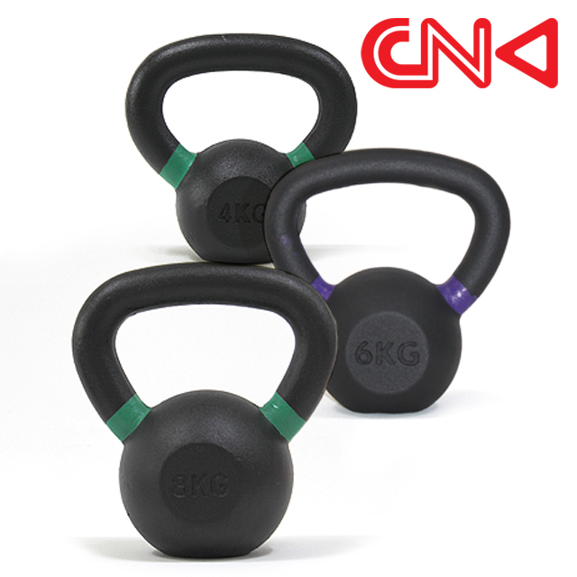 씨앤케이 블랙 케틀벨 10kg 컬러 크로스핏 홈트 웨이트 스윙 캐틀벨 - 상품 이미지