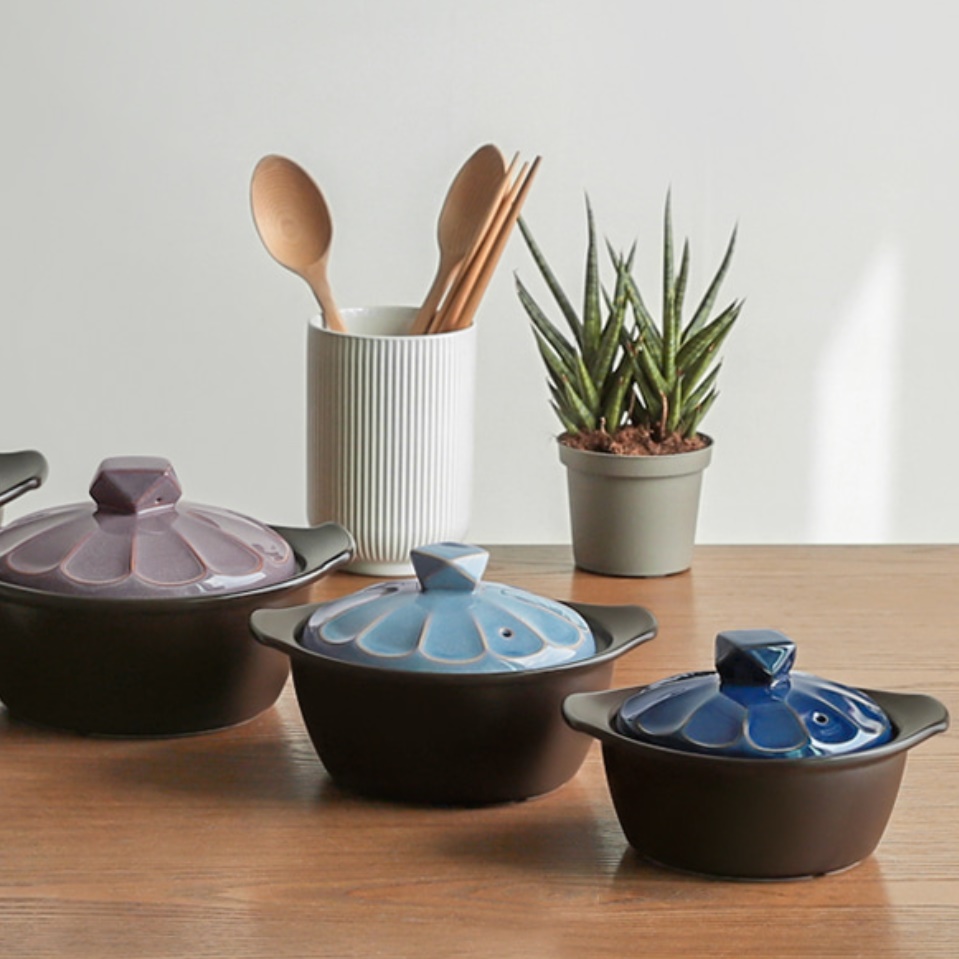 미니 뚝배기 국밥 뚝배기 계란찜용 설렁탕 갈비탕 식당용 뚝배기 12cm - 상품 이미지