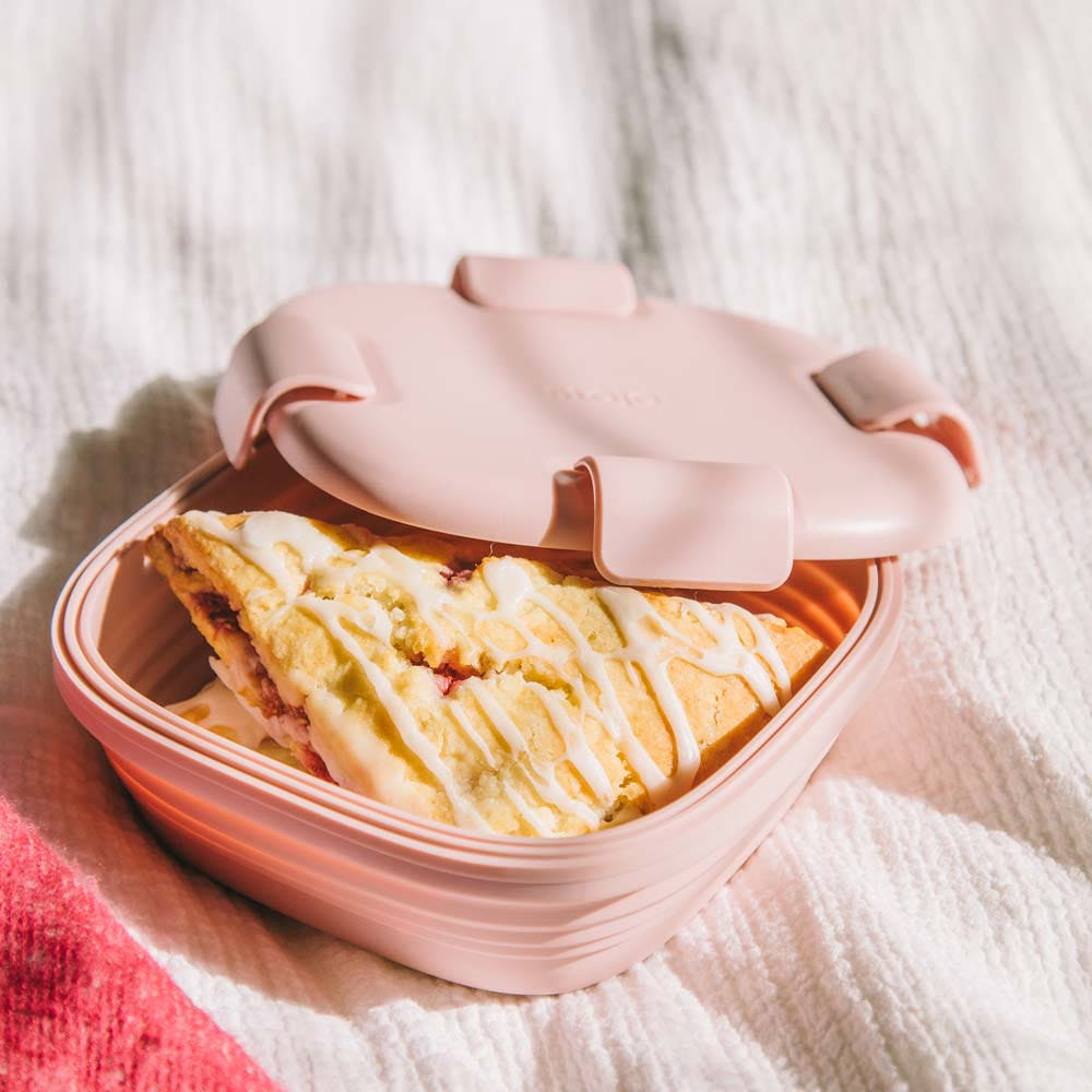 스토조 접이식 도시락통 사용 모습