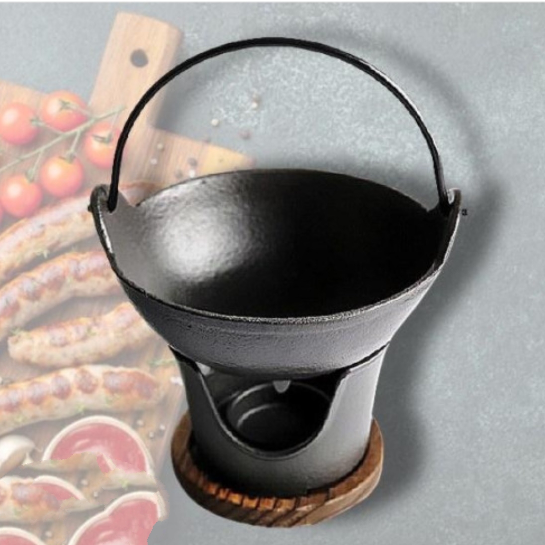 1인 화로 구이 인덕션 주물팬 고기 화로 실내 화로