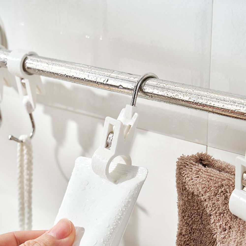 코드86 다용도 압축봉 집게 2type 후크 주방 행주 클립형 3P