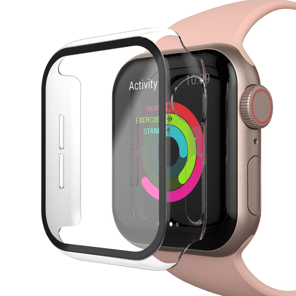 애플워치 투명 강화유리 풀커버 케이스 8세대 7세대 41mm - 상세 이미지 5