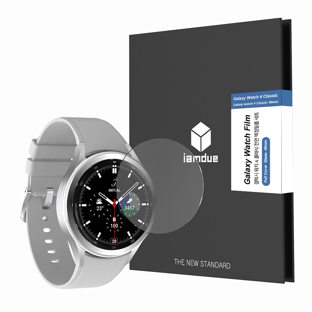 아이엠듀 갤럭시워치6 갤럭시워치 5 4 클래식 액정보호필름 강화유리 3매 40mm - 상세 이미지 5