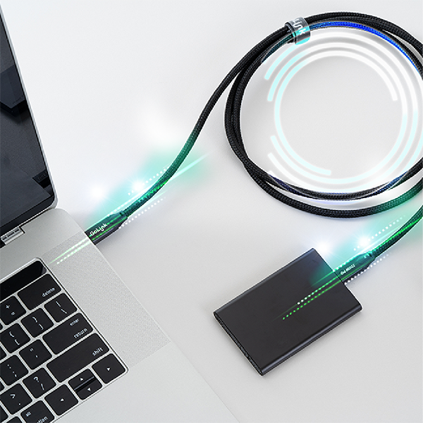 고링크 USB3.2 Gen2x2 100W 고속 충전 고속 전송 케이블 블랙 - 상세 이미지 2