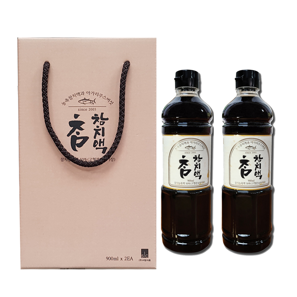 서림 참참치액 선물세트(900mlx2) 명절 설 추석 인사 부모님 의미있는 감사 답례품 - 상품 이미지