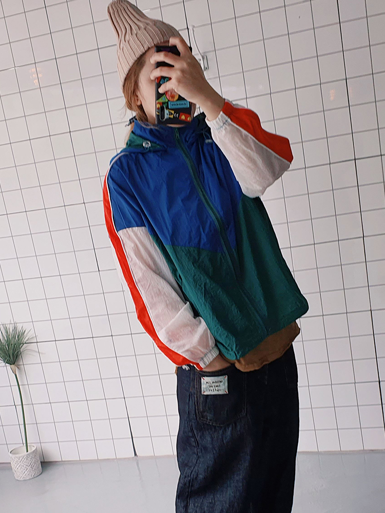 간절기룩 얇은 바람막이 점퍼