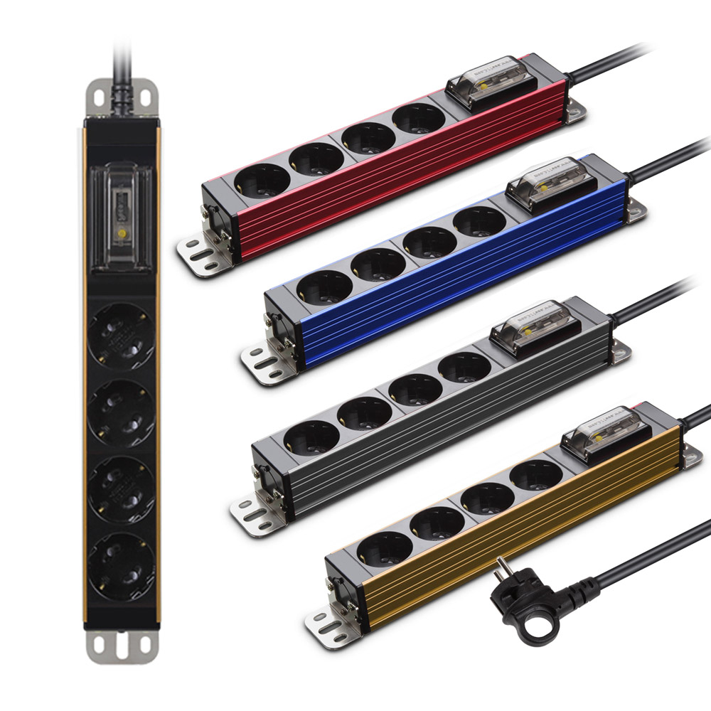 4구 1.5m 컬러 알루미늄 고용량멀티탭 누전차단기 고전력 에어컨용 건조기 인덕션멀티탭