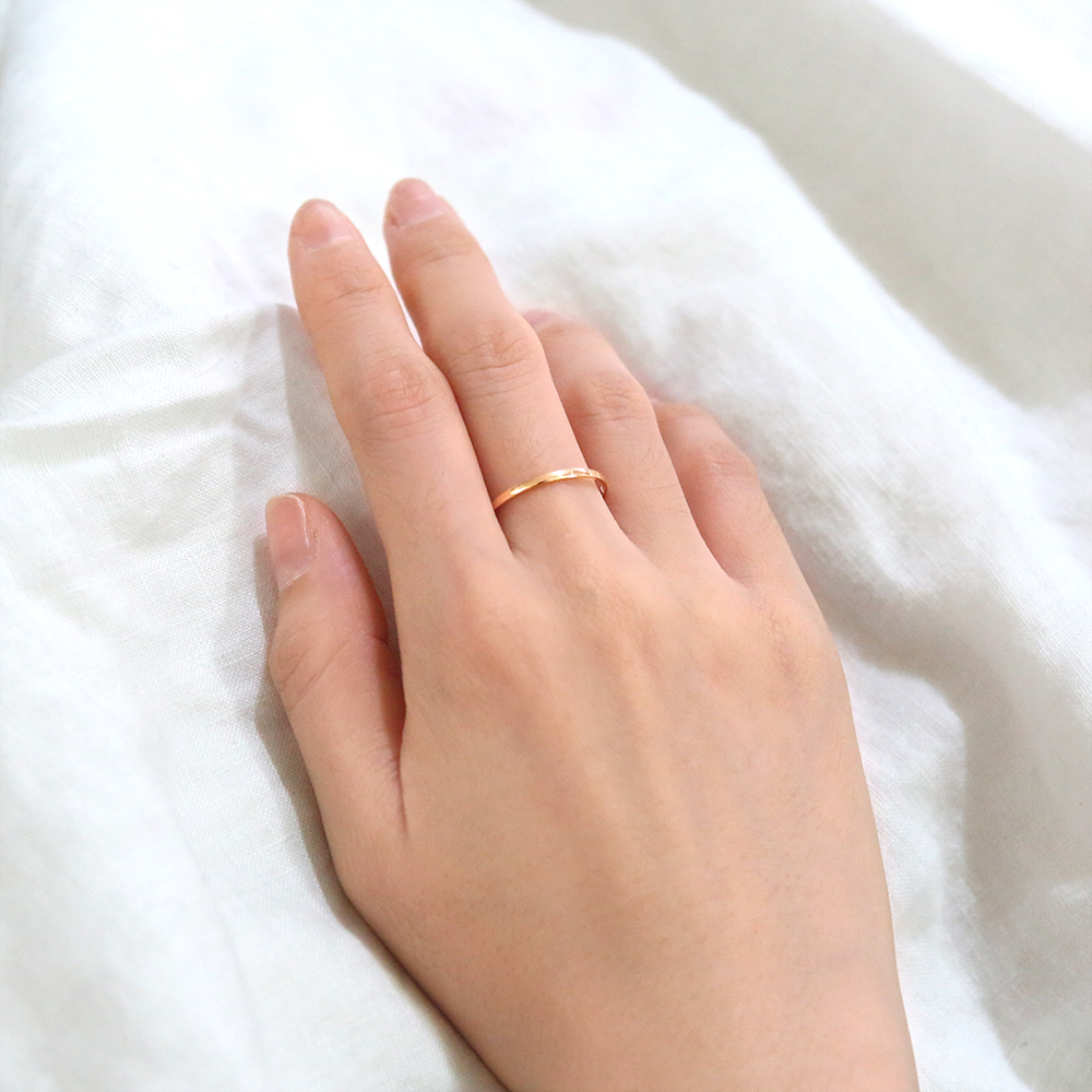 엥게이지반지 14케이 18K 여성 명품 검지 중지 애끼 기본 엥게이지 금 실 반지 우정링 - 상세 이미지 3