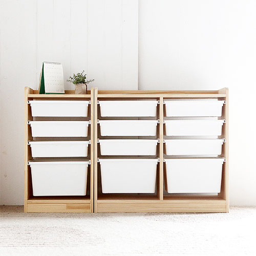 유아 원목 장난감 수납장