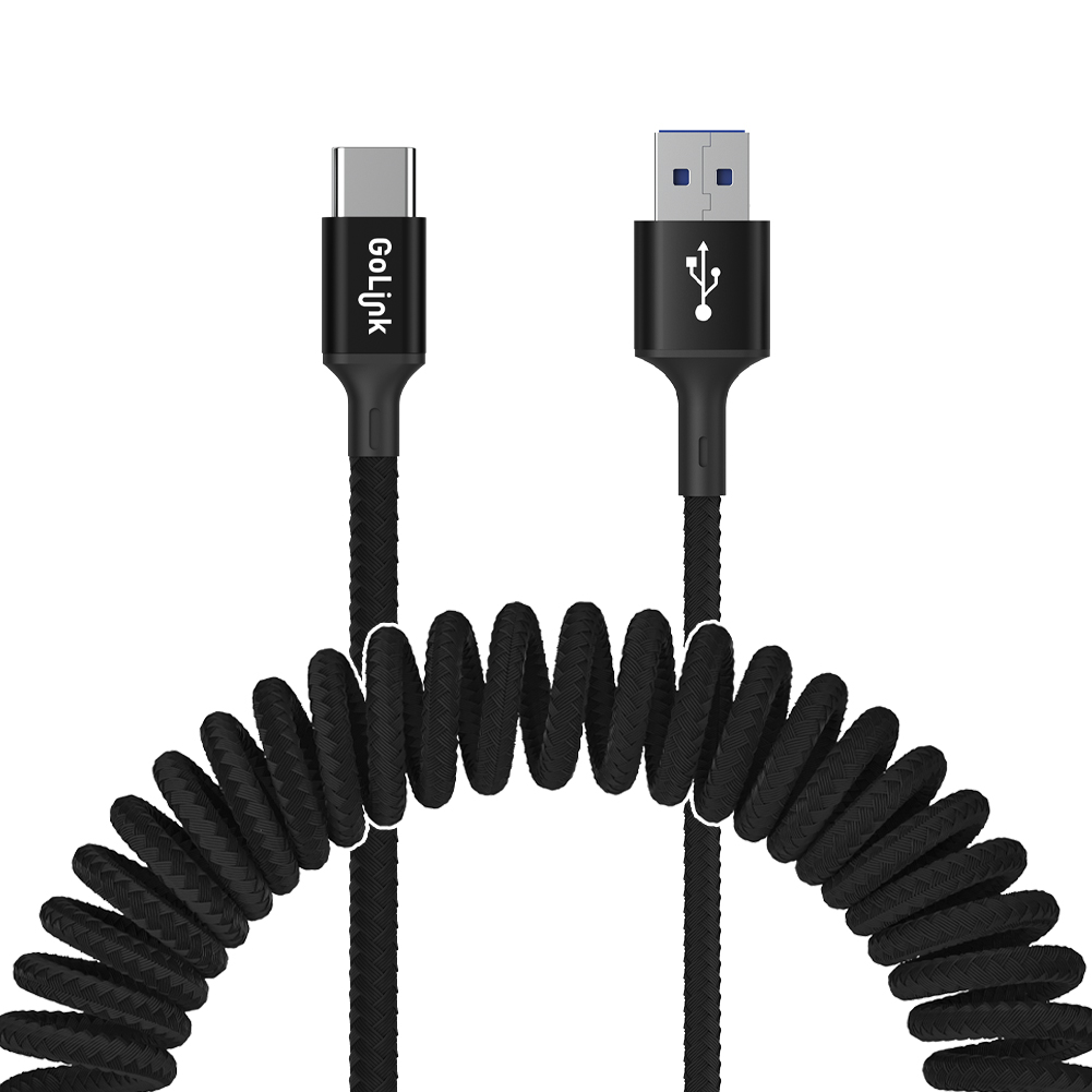 고링크 AtoC 스프링 고속 충전 케이블 A타입 C타입 스마트폰 급속충전