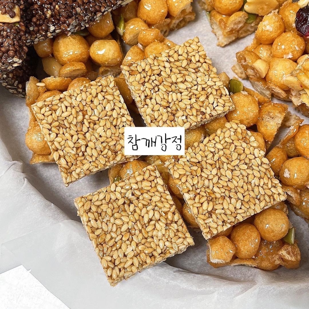 수제강정 선물세트 우리쌀조청 강정 수제 전통간식 깨 견과류 5종 22개 이미지 7