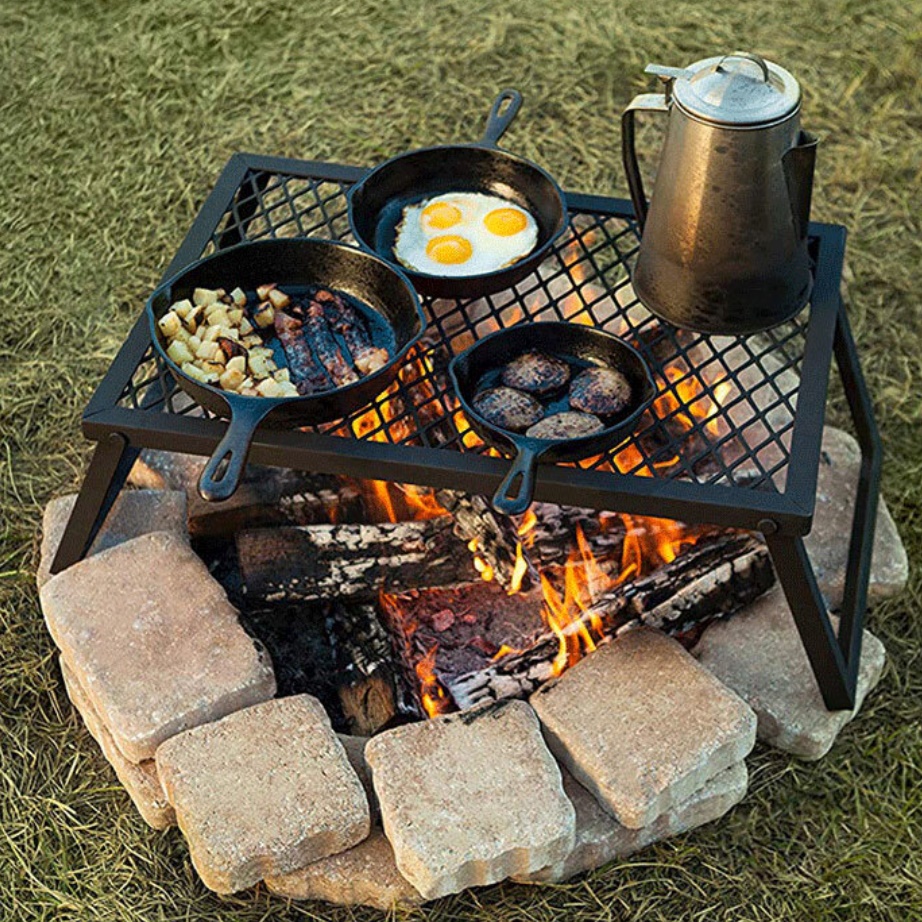 야외 바베큐테이블 야외용 접이식 고기 야외 철제 테이블