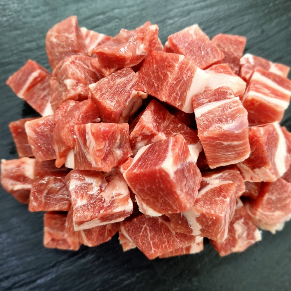 힐링미트 양고기 어깨살 양갈비 양꼬치 큐브 깍두기 슬라이스 500g - 상품 이미지