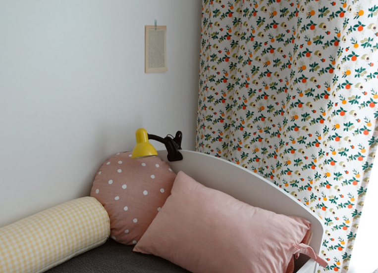 아보카도 빈티지 작은창 커튼 핀스타일 S-가로100x세로150