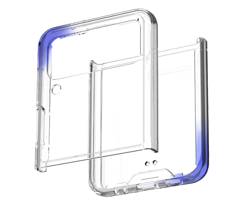 갤럭시 Z플립4 케이스 플립4 크리스탈 투명 슬림 - 상세 이미지 4