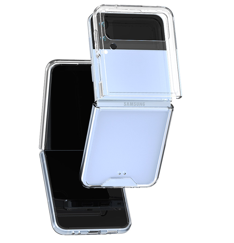 갤럭시 Z플립4 케이스 플립4 크리스탈 투명 슬림 - 상세 이미지 2