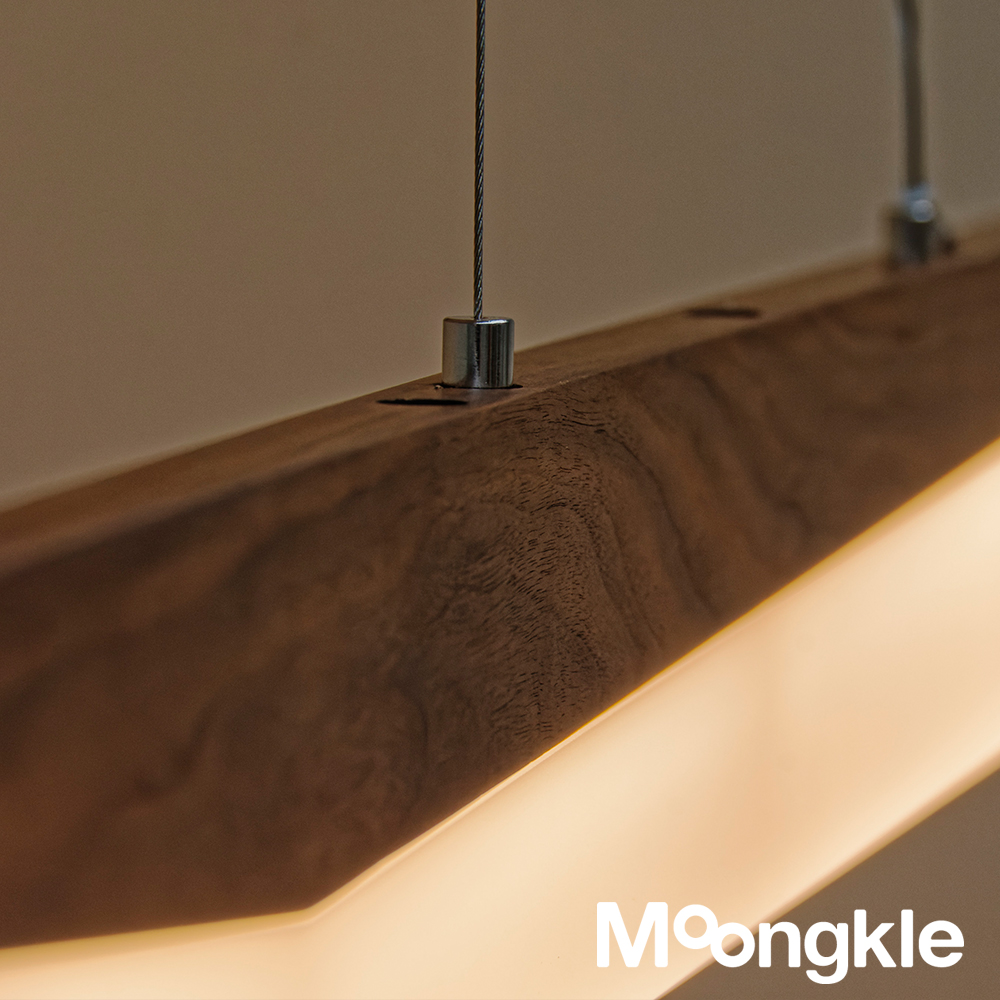 비바 오크 원목 인테리어 LED 식탁 조명 식탁등 카페등기구 뭉클조명