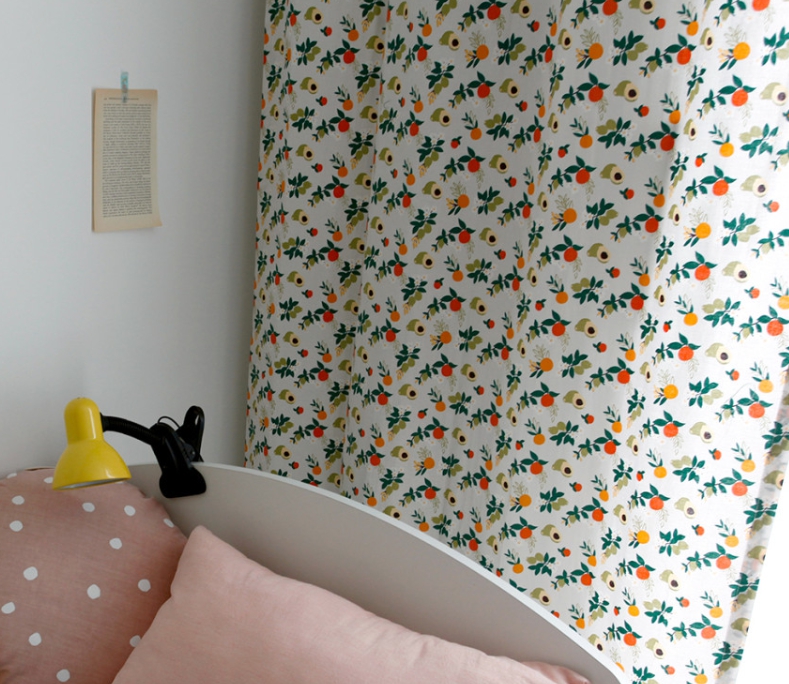 아보카도 빈티지 작은창 커튼 핀스타일 S-가로100x세로150