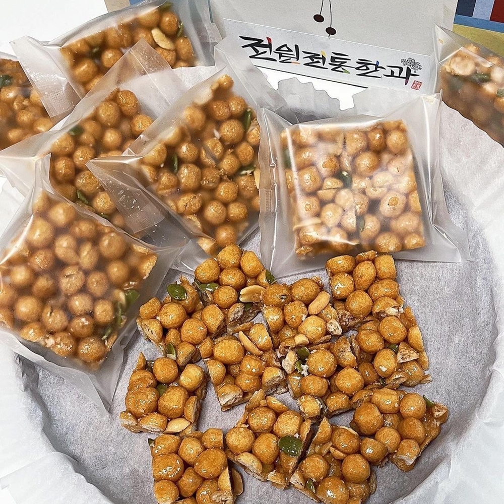전주 수제 강정 답례품 까불이 오란다 오꼬시 깨 선물세트 10입 국산조청 - 상세 이미지 2