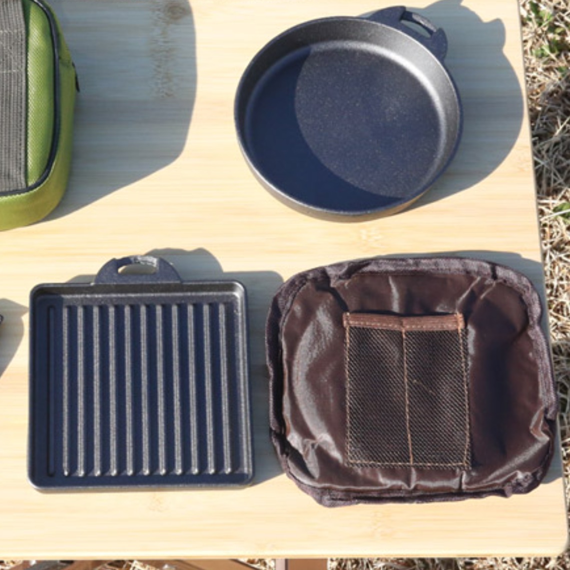 무쇠불판 철프라이팬 캠핑용 후라이팬 소고기 구이팬