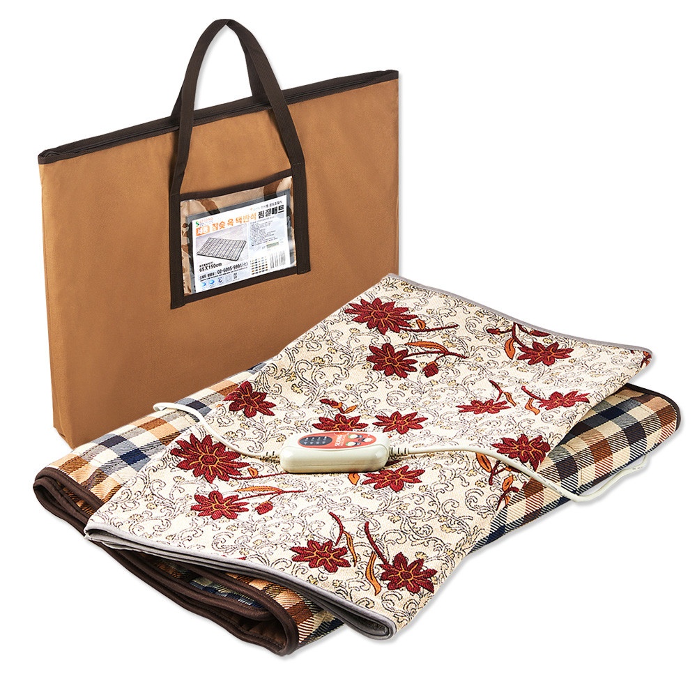 수쌤네가게 전기 온열찜질기 참숯 맥반석 황토 천연옥 찜질매트 전기 찜질팩 다용도밴드