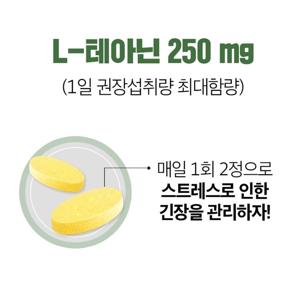 스트레스 엔 테아닌 60정 과도업무 1개월분 이미지 4