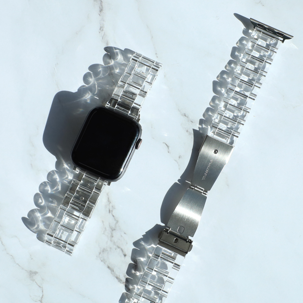 애플워치 투명 크리스탈 스트랩 루프 밴드 시계줄 45mm / 44mm / 42mm 공용 - 상세 이미지 4
