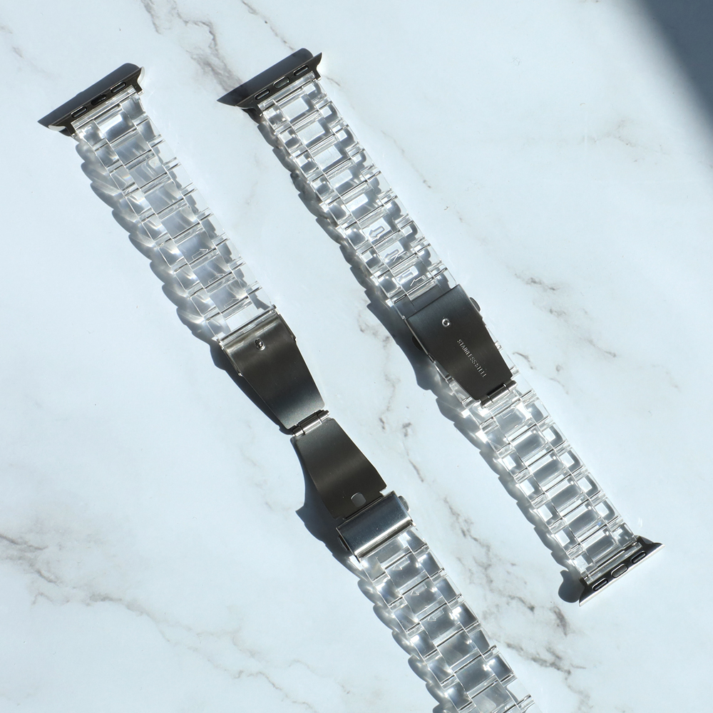 애플워치 투명 크리스탈 스트랩 루프 밴드 시계줄 45mm / 44mm / 42mm 공용 이미지 7