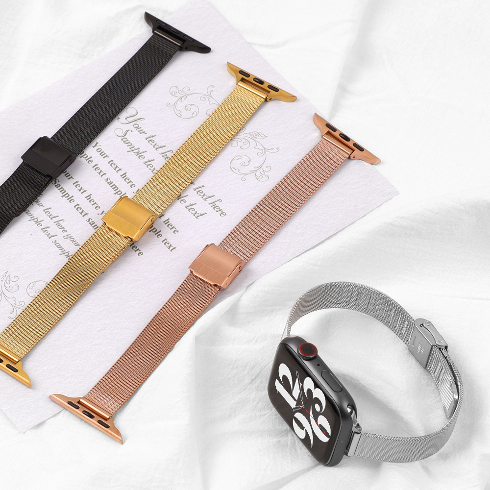 애플워치 슬림 메탈 스트랩 루프 밴드 시계줄 42/44mm/45mm공용