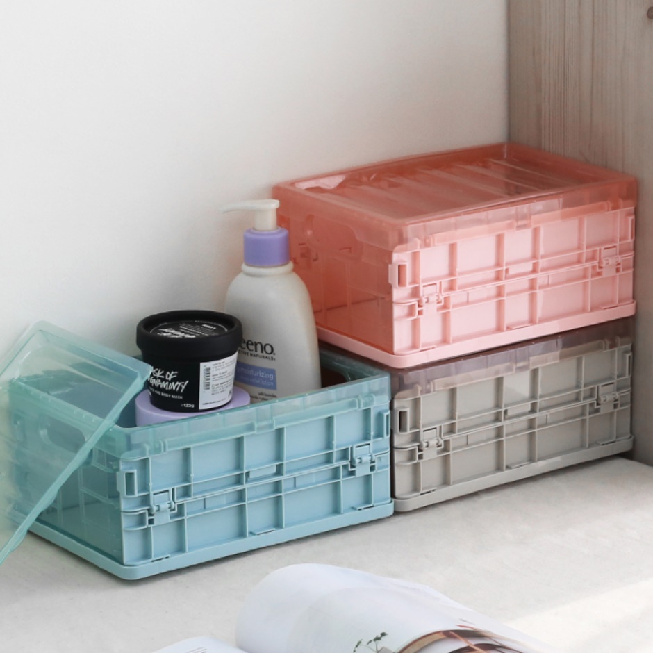 투명 장난감 정리함 레고 정리 아크릴 수납 티백 보관함 중형