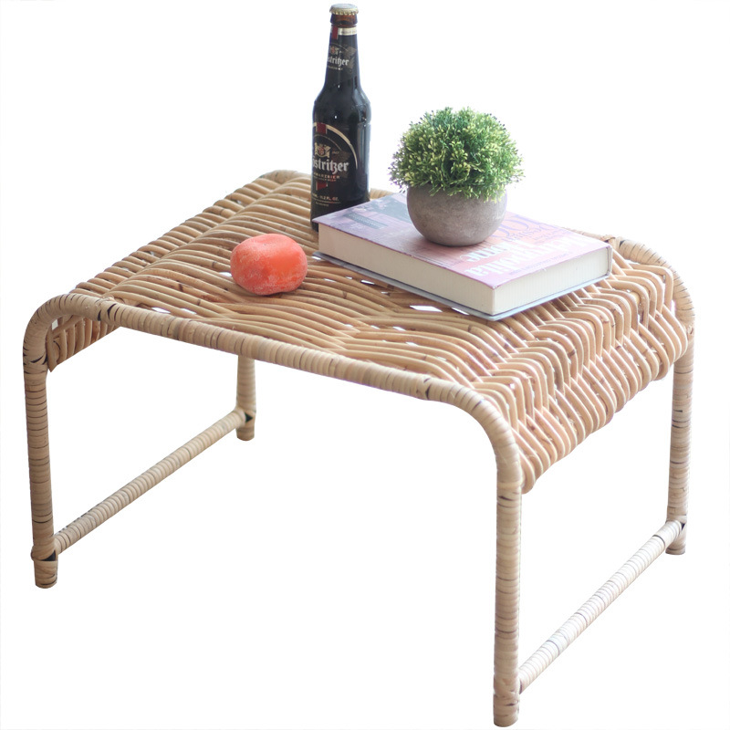 라탄 디스플레이 테이블 인테리어 매장 데코 진열 스튜디오 빈티지 소품 스툴