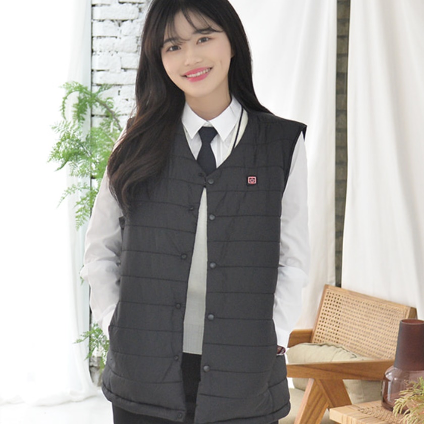 여성 발열 조끼 열선 조끼 열나는 조끼 배터리 포함 - 메인 이미지