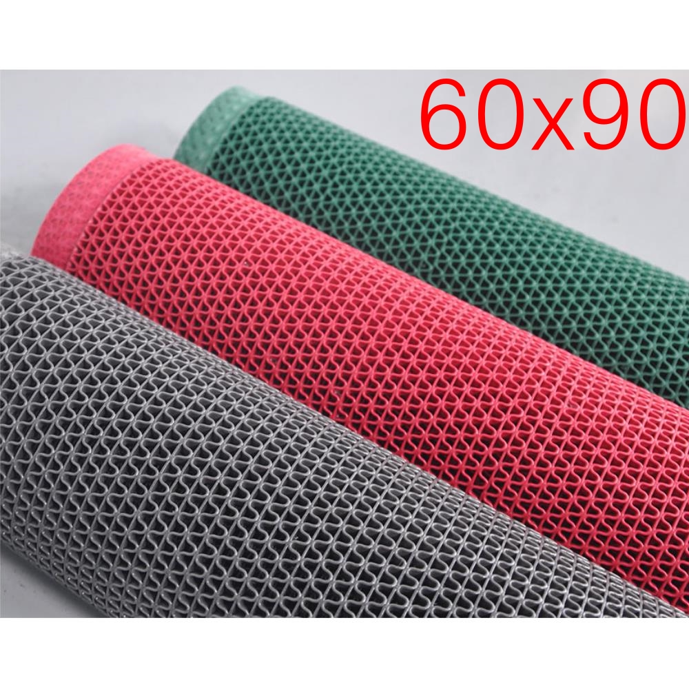 PVC 실외용 출입구 외부발판 바닥고무매트 그레이 60x90 - 상품 이미지