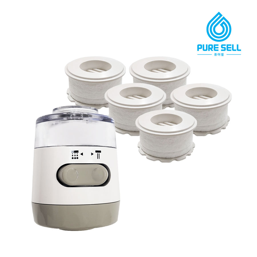 퓨어셀 싱크대 녹물 제거 필터 주방 수전 1년 세트 코브라형