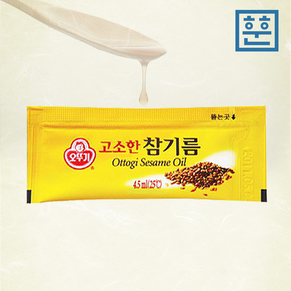 오뚜기 일회용 고소한 참기름 4.5ml - 상품 이미지